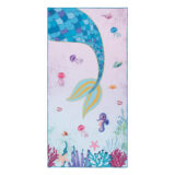 Beauty Home Πετσέτα θαλάσσης διπλής όψης παιδική Microfiber Αrt 2268 Βεραμάν
