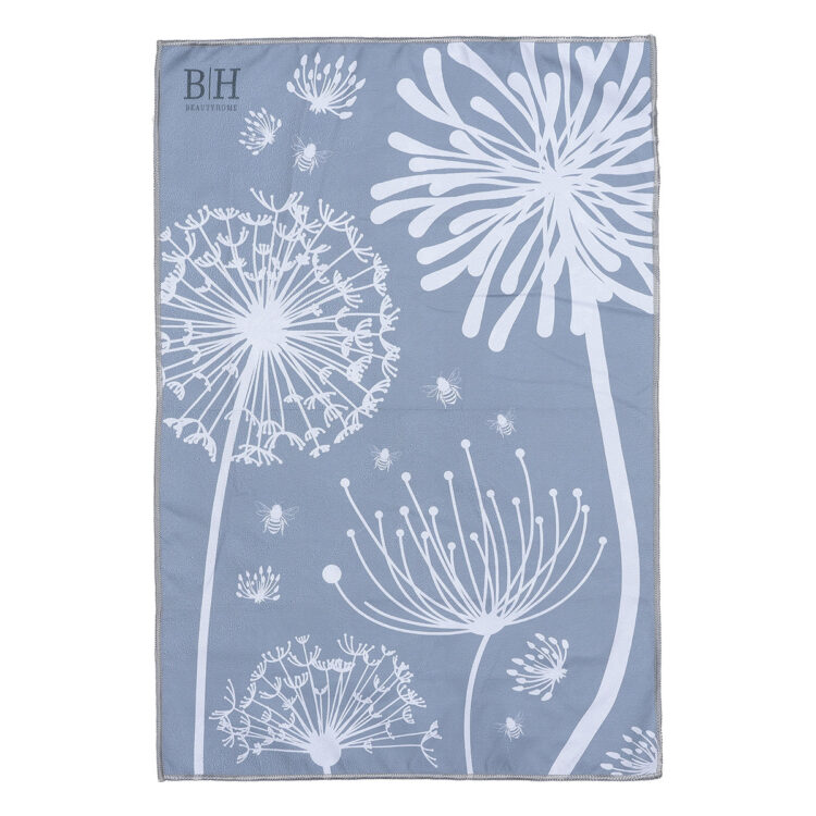 Beauty Home Πετσέτα κουζίνας διπλής όψης Microfiber Art 8654 40x60 Γκρι