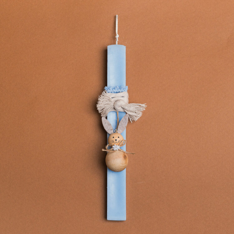 Beauty Home ΛΑΜΠΑΔΑ ΣΙΕΛ 33cm ΞΥΛΙΝΟΣ ΛΑΓΟΣ ΜΠΑΛΑ ΣΕ ΣΥΣΚΕΥΑΣΙΑ ΔΩΡΟΥ