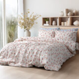 Beauty Home Σετ σεντόνια υπέρδιπλα με λάστιχο Art 12218 Chloe 100% Βαμβακοσατέν 300tc 170x200+30 Μπεζ