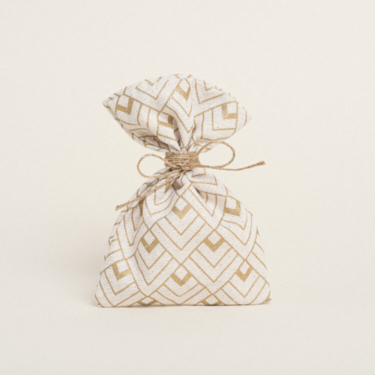 Beauty Home ΠΟΥΓΚΙ 12 x 17 cm ΕΚΡΟΥ ΧΡΥΣΟ ΚΥΒΟΙ