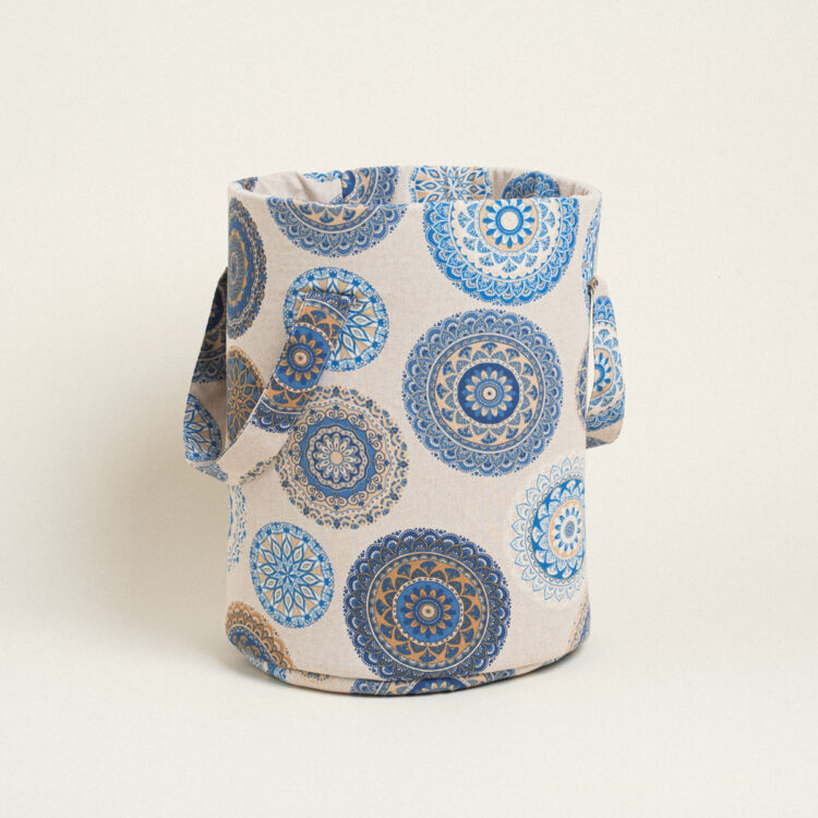 Beauty Home ΣΑΚΟΣ ΚΥΛΙΝΔΡΟΣ 43 x 30 cm ΜΠΛΕ ΜΑΝΤΑΛΑ