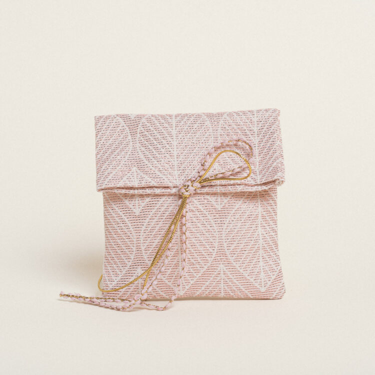 Beauty Home ΠΟΥΓΚΙ 12 x 17 cm ΖΑΚΑΡ ΦΥΛΛΟ ΡΕΤΡΟ LUREX ΣΑΠΙΟ ΜΗΛΟ