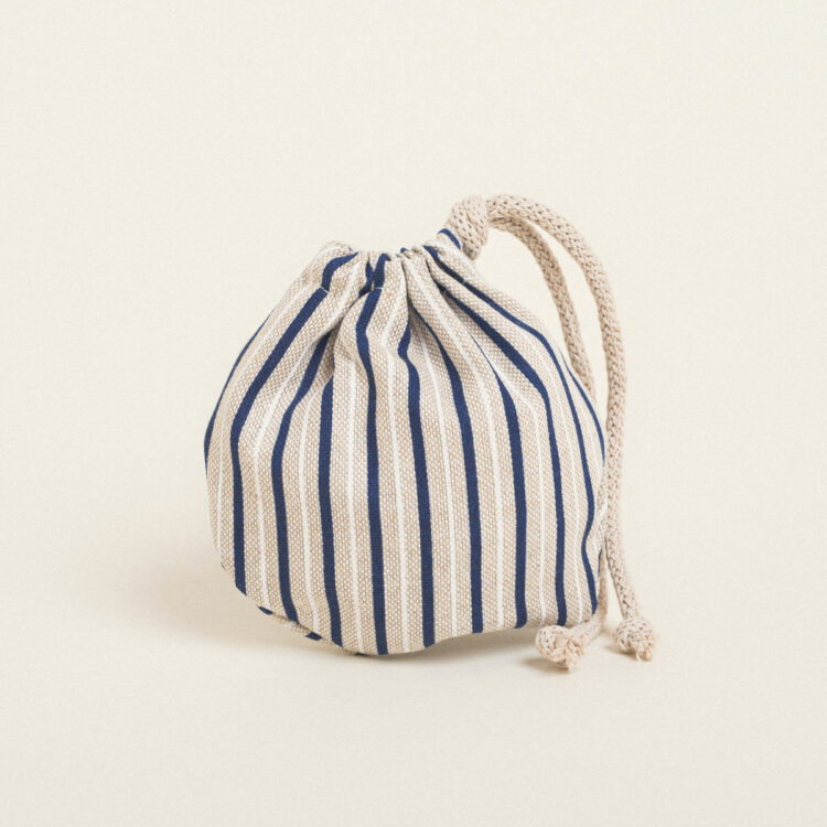 Beauty Home ΠΟΥΓΚΙ ΟΒΑΛ ΜΕ ΚΟΡΔΟΝΙ 13 x 14 cm ΡΙΓΕ ΜΠΛΕ