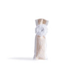 Beauty Home ΠΟΥΓΚΙ ΜΕ ΔΑΝΤΕΛΑ 6 x 19 cm ΛΕΥΚΟ / ΕΚΡΟΥ