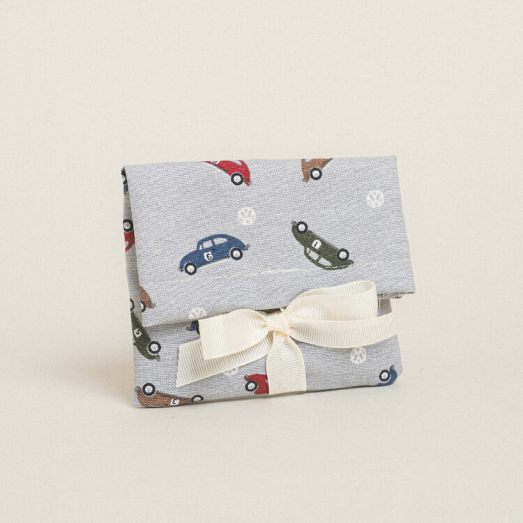 Beauty Home ΠΟΥΓΚΙ ΜΕ ΚΟΡΔΕΛΑ 12 x 17 cm ΜΙΝΙ ΑΥΤΟΚΙΝΗΤΑΚΙΑ ΓΚΡΙ