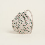 Beauty Home ΠΟΥΓΚΙ ΟΒΑΛ ΜΕ ΚΟΡΔΟΝΙ 13 x 14 cm MINI HOLLY BRANCH