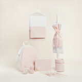 Beauty Home ΣΕΤ ΒΑΠΤΙΣΗΣ ΡΟΖ ΧΡΥΣΟ LUREX