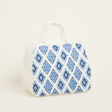 Beauty Home ΤΣΑΝΤΑ ΧΕΙΡΟΣ 35x40x23cm ΜΠΛΕ ΡΟΜΒΟΙ