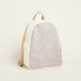 Beauty Home BACKPACK 43x35x23cm ΔΙΑΓΩΝΙΕΣ ΓΡΑΜΜΕΣ ΜΠΕΖ