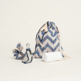 Beauty Home ΣΑΚΙΔΙΟ ΠΛΑΤΗΣ ΛΑΔΟΣΕΤ ΜΠΛΕ ΖΙΓΚΖΑΓΚ