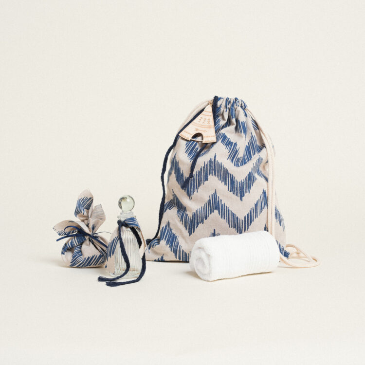 Beauty Home ΣΑΚΙΔΙΟ ΠΛΑΤΗΣ ΛΑΔΟΣΕΤ ΜΠΛΕ ΖΙΓΚΖΑΓΚ