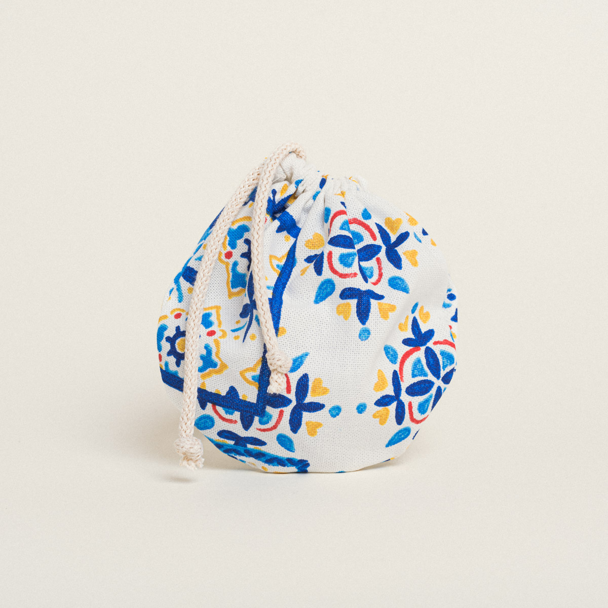 Beauty Home ΠΟΥΓΚΙ ΟΒΑΛ ΜΕ ΚΟΡΔΟΝΙ 13 x 14 cm ΑΖΟΥΛΕΖΟΥ