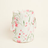 Beauty Home ΚΥΛΙΝΔΡΟΣ ΥΦΑΣΜΑΤΙΝΟΣ 25 x 15 cm ΑΝΘΗ ΙΡΙΔΑ ΚΑΙ ΦΡΕΖΙΑ