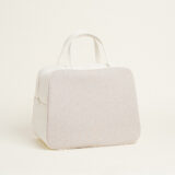 Beauty Home ΤΣΑΝΤΑ ΧΕΙΡΟΣ 35x40x23cm ΜΠΕΖ ΧΡΥΣΟ LUREX