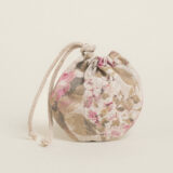 Beauty Home ΠΟΥΓΚΙ ΟΒΑΛ ΜΕ ΚΟΡΔΟΝΙ 13 x 14 cm ΚΛΑΣΙΚΟ ΦΛΟΡΑΛ ΜΠΕΖ