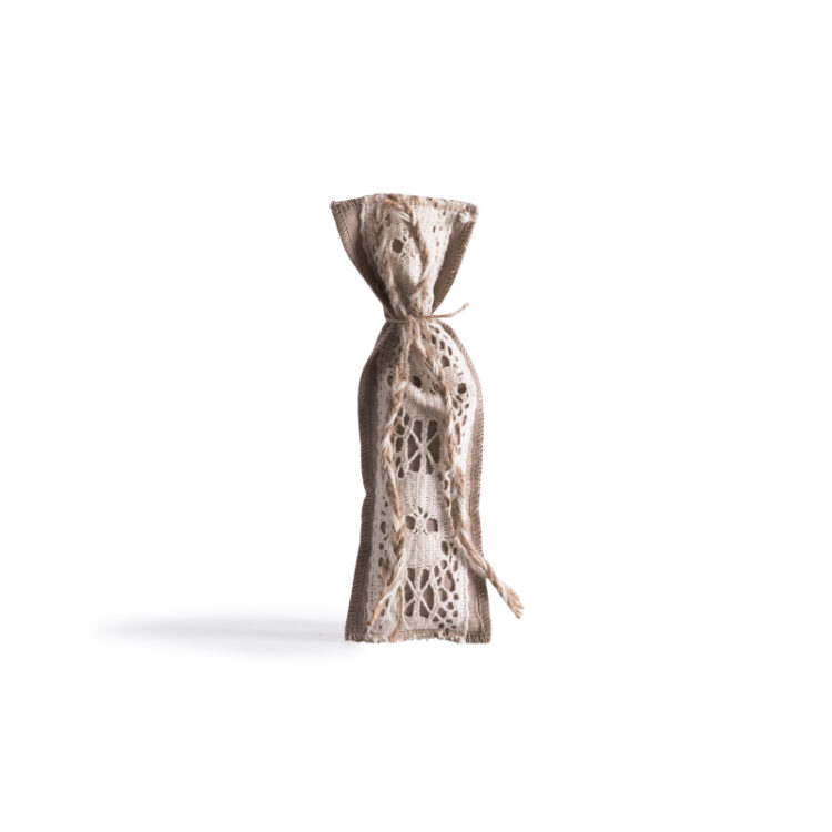 Beauty Home ΠΟΥΓΚΙ ΜΕ ΔΑΝΤΕΛΑ 6 x 19 cm ΜΠΕΖ-ΕΚΡΟΥ