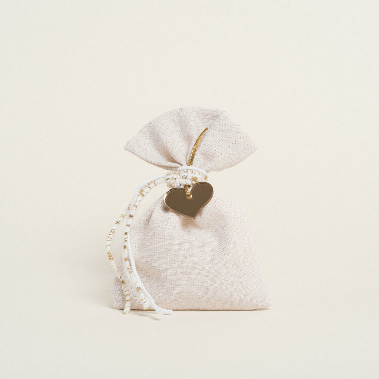 Beauty Home ΠΟΥΓΚΙ 12 x 17 cm ΕΚΡΟΥ ΧΡΥΣΟ LUREX