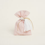 Beauty Home ΠΟΥΓΚΙ ΡΟΖ ΜΕ ΧΡΥΣΟ LUREX 12 x 17 cm