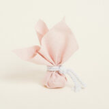 Beauty Home ΜΑΝΤΗΛΙ 27 x 27 cm ΡΟΖ ΜΕ ΧΡΥΣΟ LUREX