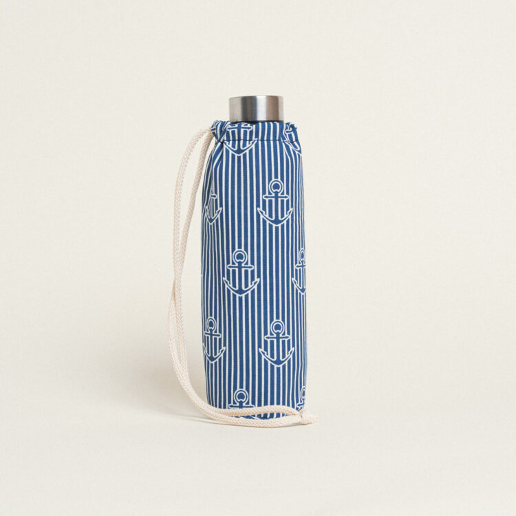 Beauty Home ΘΗΚΗ ΓΙΑ ΜΠΟΥΚΑΛΙ ΜΕ ΚΟΡΔΟΝΙ 22 x 12 cm ΑΓΚΥΡΑ ΡΙΓΕ ΜΠΛΕ