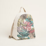 Beauty Home BACKPACK 43x35x23cm ΤΡΟΠΙΚΟ ΠΑΣΤΕΛ