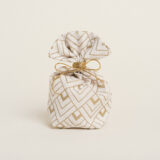 Beauty Home ΠΟΥΓΚΙ ΜΕ ΒΑΣΗ 8 x 12 cm  ΕΚΡΟΥ ΧΡΥΣΟ ΚΥΒΟΙ