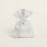 Beauty Home ΠΟΥΓΚΙ 12 x 17 cm ΖΑΚΑΡ ΤΡΙΓΩΝΟ ΡΕΤΡΟ ΜΕ LUREX ΑΣΗΜΊ