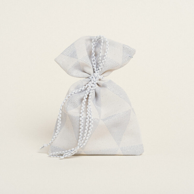 Beauty Home ΠΟΥΓΚΙ 12 x 17 cm ΖΑΚΑΡ ΤΡΙΓΩΝΟ ΡΕΤΡΟ ΜΕ LUREX ΑΣΗΜΊ