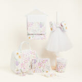 Beauty Home ΣΕΤ ΒΑΠΤΙΣΗΣ ΠΟΠΛΙΝΑ ΑΝΘΗ ΣΕ ΛΙΛΑ ΑΠΟΧΡΩΣΕΙΣ