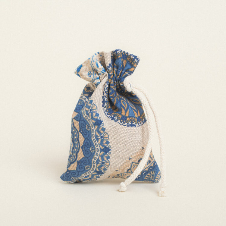 Beauty Home ΠΟΥΓΚΙ ΜΕ ΚΟΡΔΟΝΙ 12 x 17 cm ΜΠΛΕ ΜΑΝΤΑΛΑ