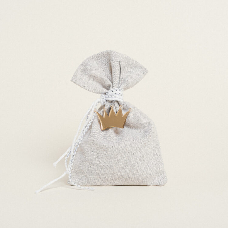 Beauty Home ΠΟΥΓΚΙ ΓΚΡΙ ΑΣΗΜΙ LUREX 12 x 17 cm