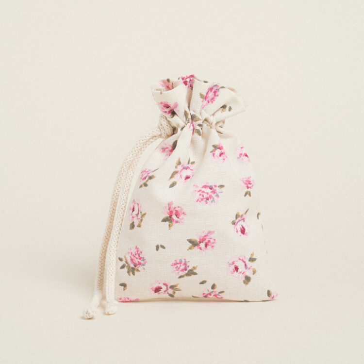 Beauty Home ΠΟΥΓΚΙ ΜΕ ΚΟΡΔΟΝΙ 12 x 17 cm ΜΙΝΙ ΦΛΟΡΑΛ ΕΚΡΟΥ