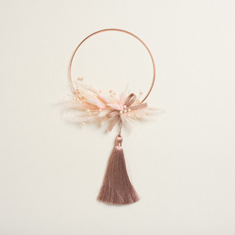 Beauty Home ΣΤΕΦΑΝΙ ΣΤΟΛΙΣΜΕΝΟ ΡΟΖ-ΧΡΥΣΟ ΜΕ ΑΠΟΞΗΡΑΜΕΝΑ