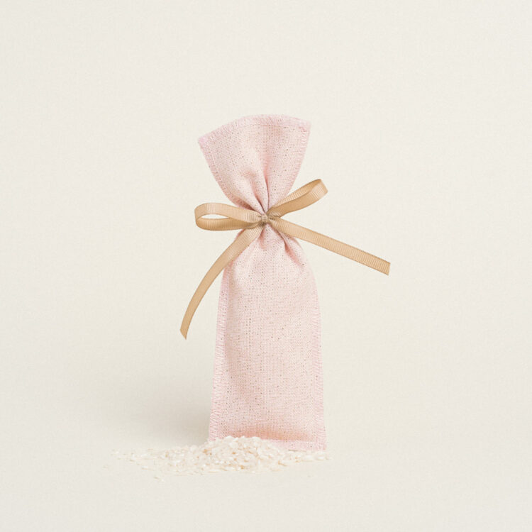 Beauty Home ΠΟΥΓΚΙ ΜΑΚΡΟΣΤΕΝΟ 6 x 19 cm -LUREX ΡΟΖ