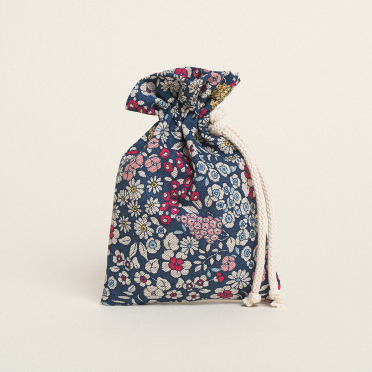 Beauty Home ΠΟΥΓΚΙ ΜΕ ΚΟΡΔΟΝΙ 12 x 17 cm ΜΠΛΕ ΦΛΟΡΑΛ