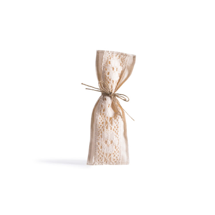 Beauty Home ΠΟΥΓΚΙ ΜΕ ΔΑΝΤΕΛΑ 6 x 19 cm ΕΚΡΟΥ-ΕΚΡΟΥ