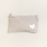 Beauty Home ΠΟΡΤΟΦΟΛΑΚΙ 9 x 16 cm ΜΠΕΖ ΧΡΥΣΟ LUREX