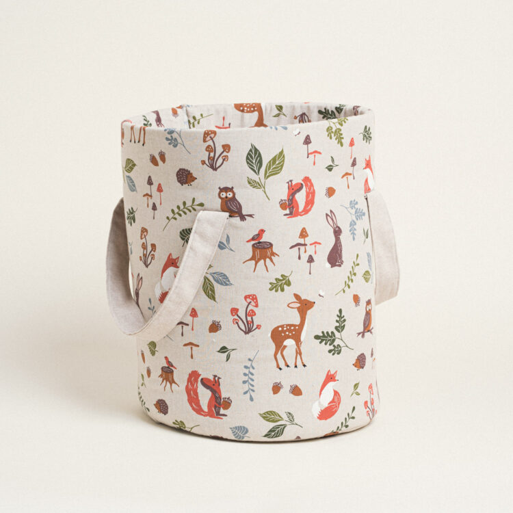 Beauty Home ΣΑΚΟΣ ΚΥΛΙΝΔΡΟΣ 43 x 30 cm  FOREST WOOD ANIMALS