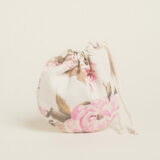 Beauty Home ΠΟΥΓΚΙ ΟΒΑΛ ΜΕ ΚΟΡΔΟΝΙ 13 x 14 cm ΚΛΑΣΙΚΟ ΦΛΟΡΑΛ ΕΚΡΟΥ