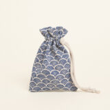 Beauty Home ΠΟΥΓΚΙ ΜΕ ΚΟΡΔΟΝΙ 12 x 17 cm ΜΙΝΙ ΜΠΛΕ ΚΥΜΑΤΑ