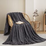 ΚΟΥΒΕΡΤΑ  FLEECE ΗΜΙΔΙΠΛΟ 180X240 ADAM HOME (550)  DARK GREY(70)
