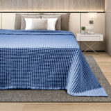 ΚΟΥΒΕΡΤΑ ΠΙΚΕ  ΥΠΕΡΔΙΠΛΗ 230X240 ADAM HOME  BLUE
