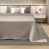 ΚΟΥΒΕΡΤΑ ΠΙΚΕ KING SIZE ADAM HOME 240x260 BEIGE