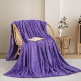 ΚΟΥΒΕΡΤΑ  FLEECE ΗΜΙΔΙΠΛΟ 180X240 ADAM HOME (550)  PURPLE(73)