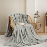 ΚΟΥΒΕΡΤΑ  FLEECE ΗΜΙΔΙΠΛΟ 180X240 ADAM HOME (550) OLIVE GREEN(51)