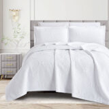 Κουβέρτα Ζακάρ Σετ Arabesk Λευκό Υπέρδιπλη