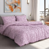 Beauty Home Σετ σεντόνια υπέρδιπλα με λάστιχο Aelia Art 12257 170x200+30 Λιλά