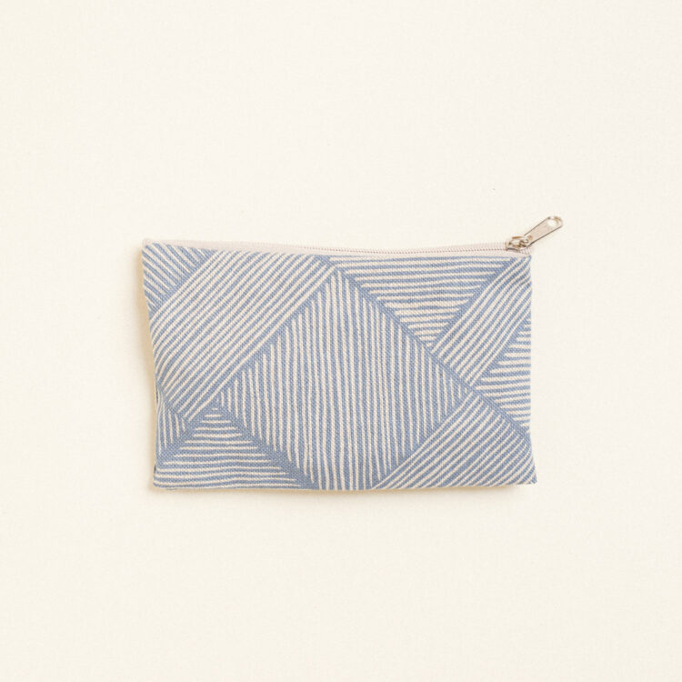 Beauty Home ΠΟΡΤΟΦΟΛΑΚΙ 9 x 16 cm ΔΙΑΓΩΝΙΕΣ ΓΡΑΜΜΕΣ ΜΠΛΕ