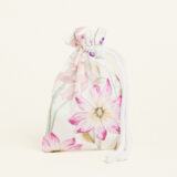 Beauty Home ΠΟΥΓΚΙ ΜΕ ΚΟΡΔΟΝΙ 12 x 17 cm ΠΟΠΛΙΝΑ ΑΝΘΗ ΣΕ ΛΙΛΑ ΑΠΟΧΡΩΣΕΙΣ